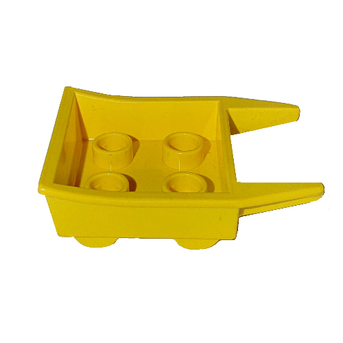 Duplo Shopping Cart / Trolley 2 × 3 Gelb