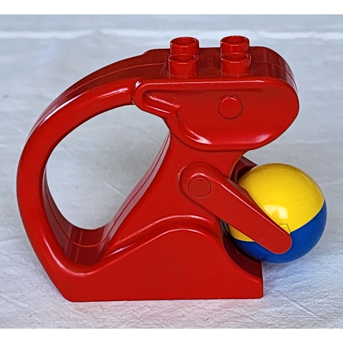 Duplo Rattle Squirrel with Yellow and Blue Rotating Ball Red