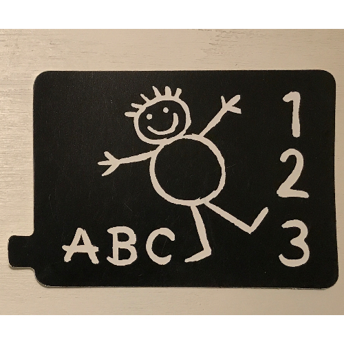 Duplo Slide Chalk Board Print Schwarz
