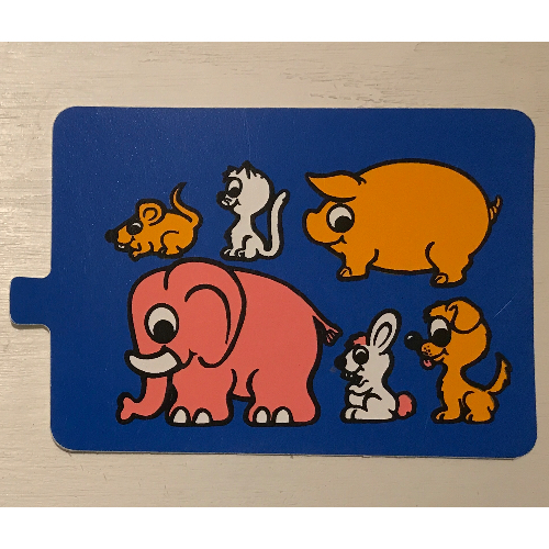 Duplo Slide Animals Print Blue