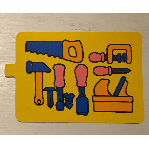 Duplo Slide with Tools Print Gelb
