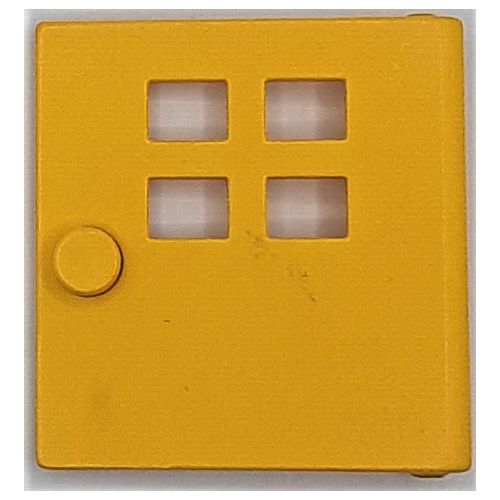Duplo Door / Window with Four Windows Narrow Yellow