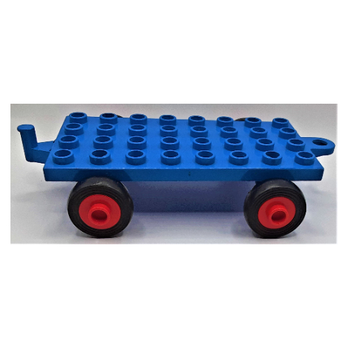 Duplo Car Base 4 × 8 × 1/3 with Old Style Closed Hitch End Blau