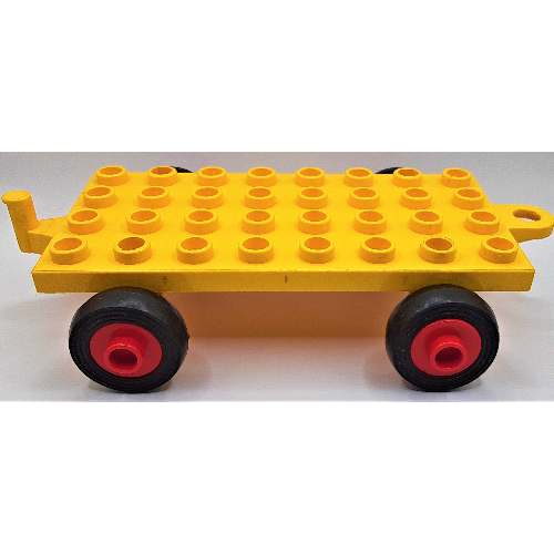 Duplo Car Base 4 × 8 × 1/3 with Old Style Closed Hitch End Yellow