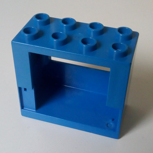 Duplo Door Frame 2 × 4 × 3 for Half Door Blue