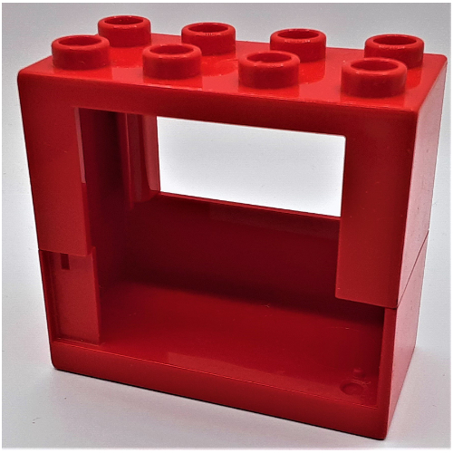 Duplo Tür Rahmen 2 × 4 × 3 für halb Tür Rot