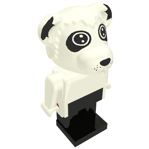 Fabuland Figure Panda 2 Weiß