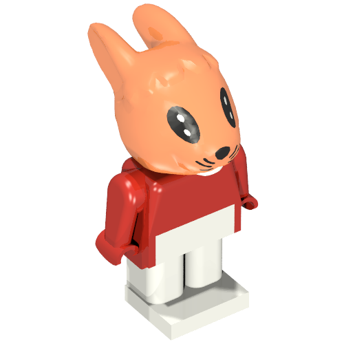 Fabuland Figure Bunny 2 Red