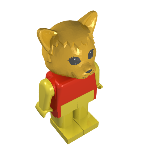 Fabuland Figure, Charlie Cat Rot