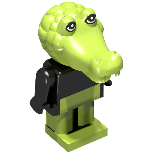 Fabuland Figure Crocodile 1 Black
