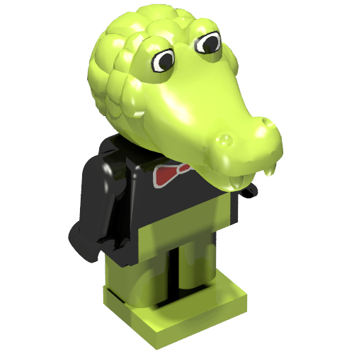 Fabuland Figure Crocodile 2 Black