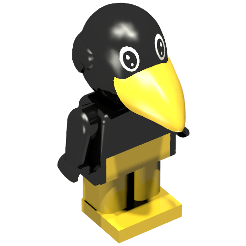 Fabuland Figure Crow 2 Black