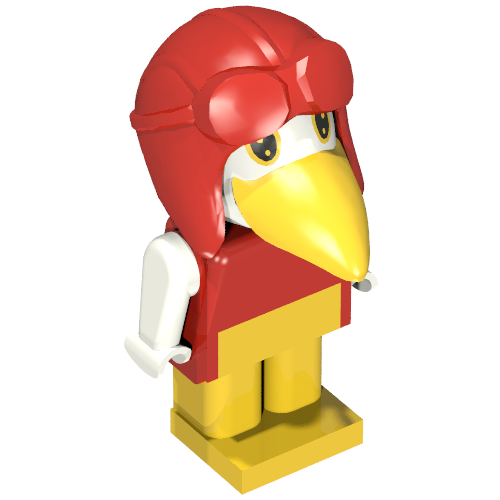 Fabuland Figure Crow 3 with Aviator Helmet Red