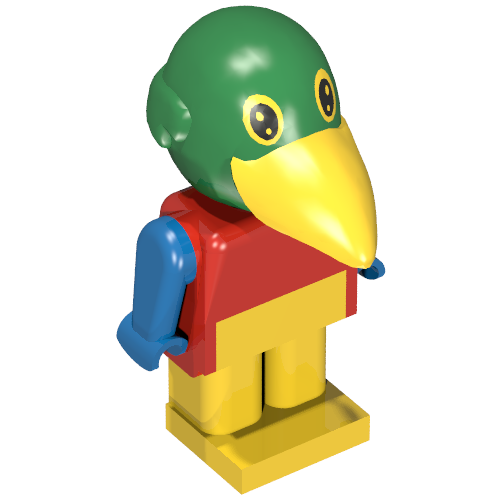 Fabuland Figure Parrot Rot
