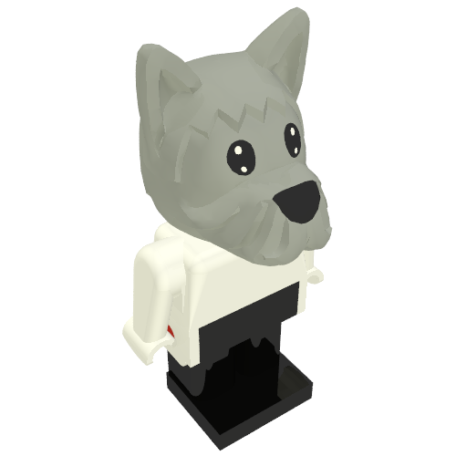 Fabuland Figure, Dr David Dog White