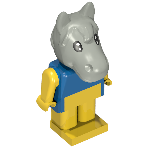 Fabuland Figure, Henry Horse Blue