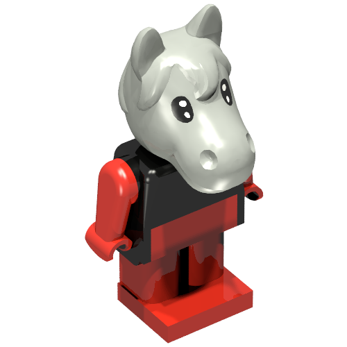 Fabuland Figur Pferd 4 Schwarz