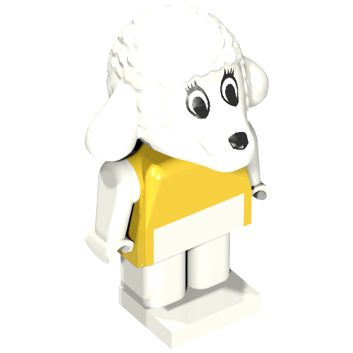 Fabuland Figur, Lucy Lamb (weiße Augen)