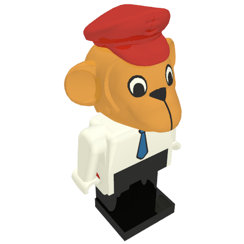 Fabuland Figure Monkey White