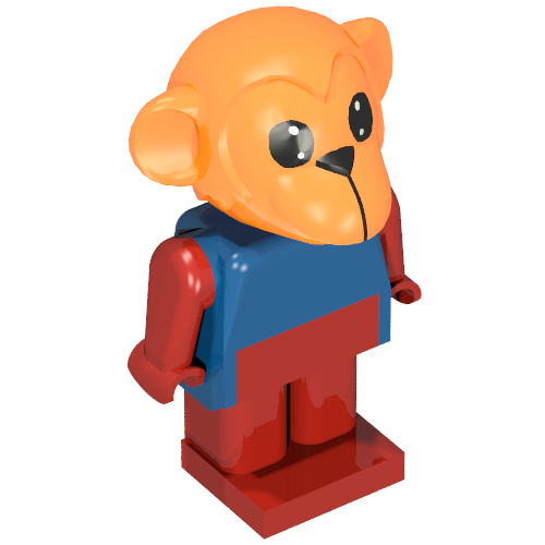 Fabuland Figure Monkey 7 Blau