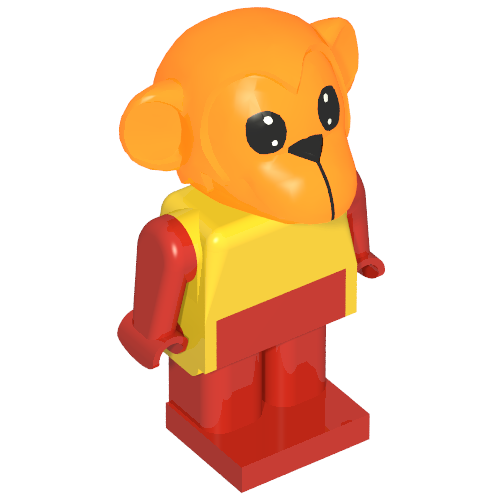 Fabuland Figure Monkey 8 Gelb