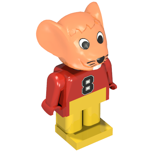 Fabuland Figure Mouse 2 Rot