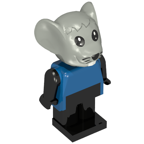 Fabuland Figure Mouse 4 Blue