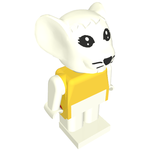 Fabuland Figure Mouse 6 Yellow
