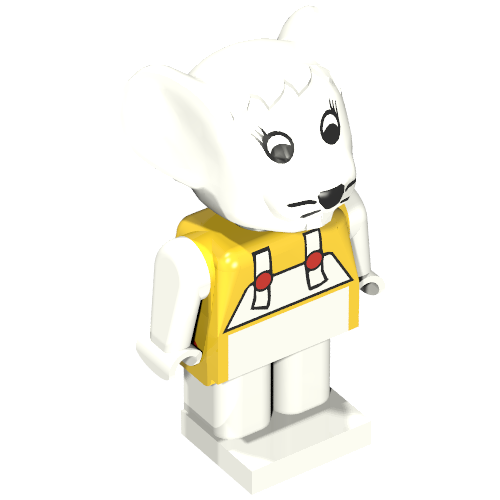 Fabuland Figure Mouse 7 Gelb