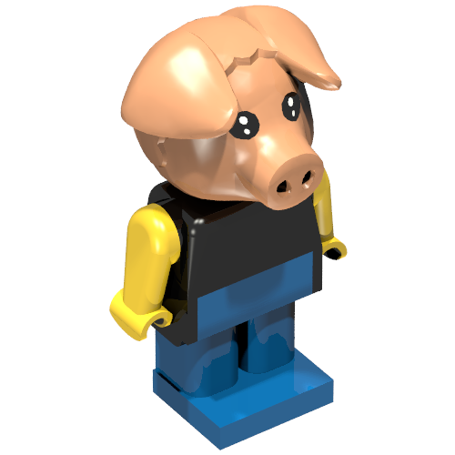 Fabuland Figure Pig 2 Black