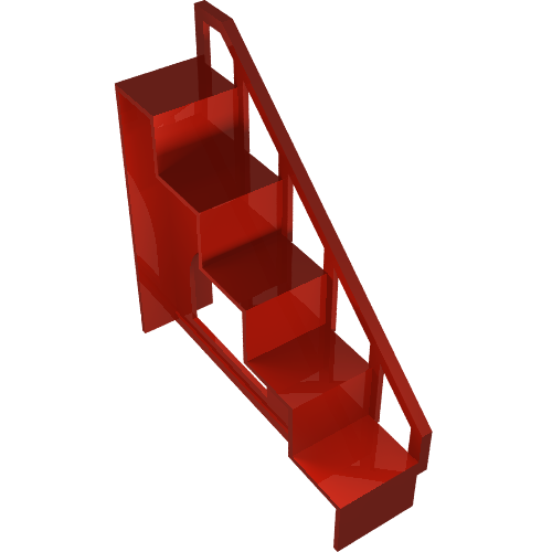 Fabuland Stairs, Large Red