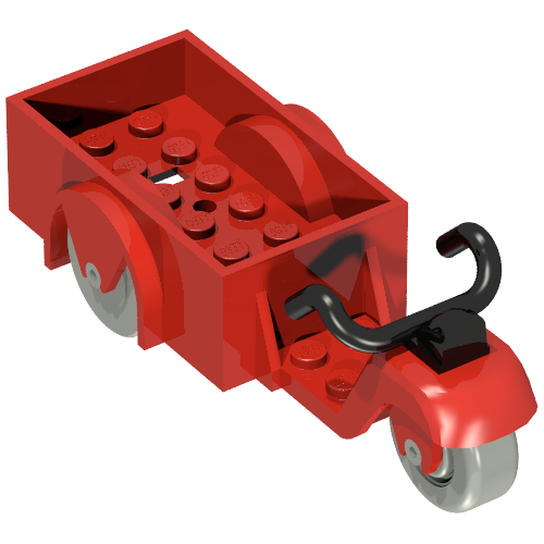 Fabuland Tricycle, 1 Front Wheel Red