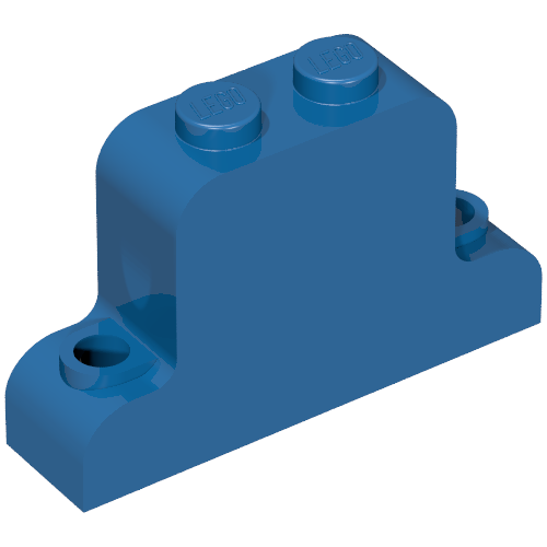 Brick Curved 1 × 4 × 2 Fabuland Bell Shape Blau
