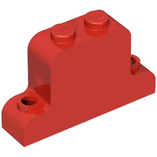 Brick Curved 1 × 4 × 2 Fabuland Bell Shape Red