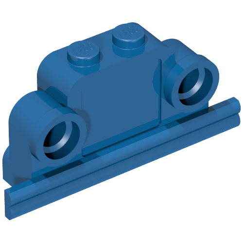 Brick Curved 1 × 4 × 2 Fabuland Bell Shape with Headlights Blue
