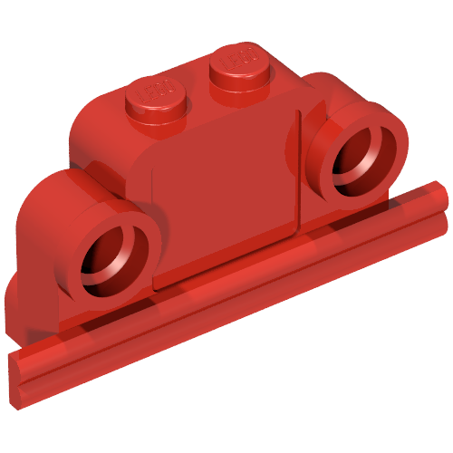 Brick Curved 1 × 4 × 2 Fabuland Bell Shape with Headlights Red