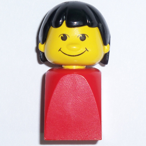 Basic Figure Finger Puppet Female [Red, Black Hair] [No Color/Any Color]