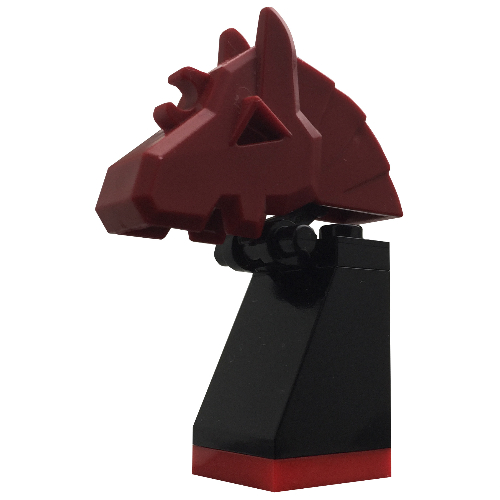 Viking Chess Piece Red Knight - Portions may be Glued [Keine Farbe/Beliebige Farbe]