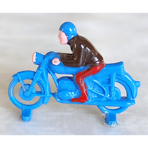 HO Scale Motorcycle, Racing Blue