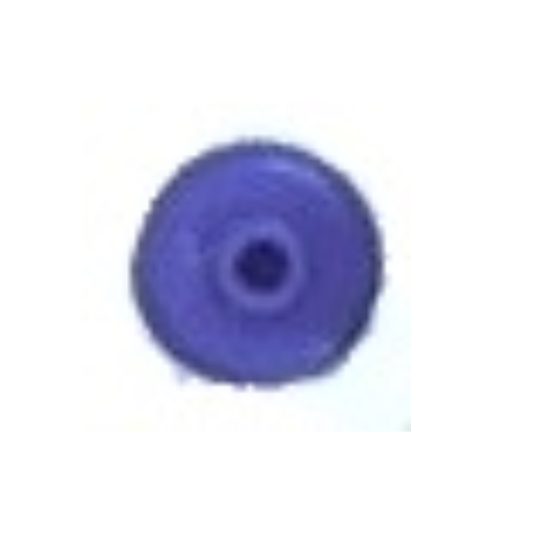 Pen Bead, Round Short, Curved Edge Violet
