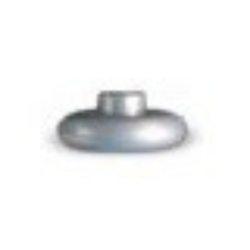 Pen Bead, Round Short, Curved Edge Perlhellgrau