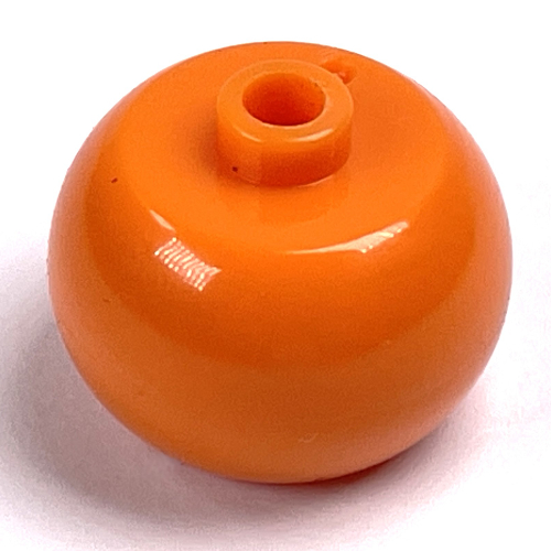 Pen Bead, Round Orb Orange