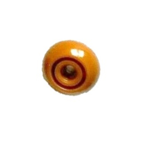 Pen Bead, Round Orb Dunkelorange
