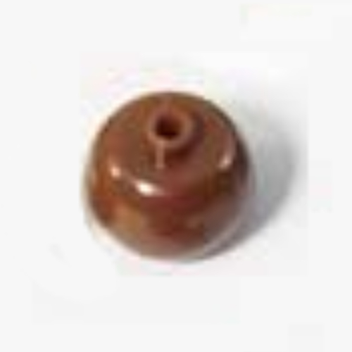 Pen Bead, Round Orb Brown