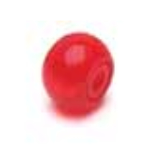 Pen Bead, Round Orb with Blue Facemask Print Limette