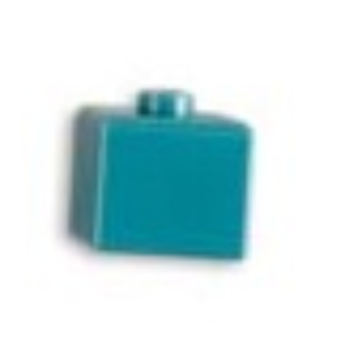 Pen Bead, Square Dark Turquoise
