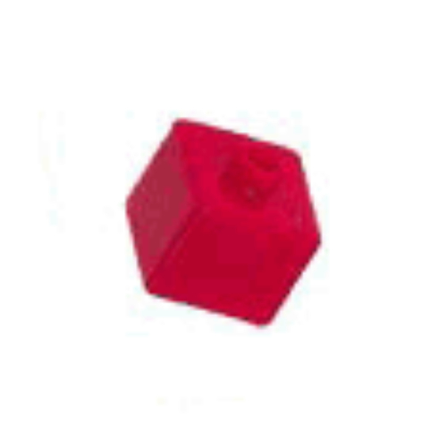 Pen Bead, Square with Basketball Court, Scoreboard Print Red