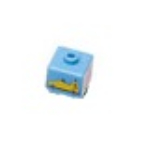 Pen Bead, Square with LEGOLAND Driver Test Car Print Light Blue