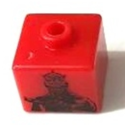 Pen Bead, Square with Darth Maul, Obi-Wan Kenobi Print Rot