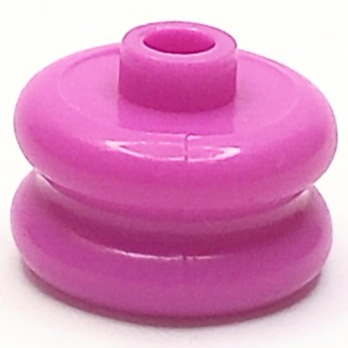 Pen Bead, Round Curved, Hourglass Medium Dark Pink